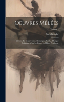 Oeuvres Mêlées