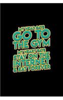 My head says go to the gym my heart says stay on the internet & eat forever: Lined Journal - Head Says Go Heart Says Stay Funny Gym Workout Gift - Black Ruled Diary, Prayer, Gratitude, Writing, Travel, Notebook For Men Women 