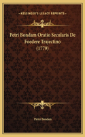 Petri Bondam Oratio Secularis De Foedere Trajectino (1779)