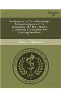 Development of a Relationship-Focused Supplement to Accompany the Holy Nation Citizenship Curriculum for Training Teachers