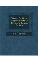 Citrus Fertilizer Experiments