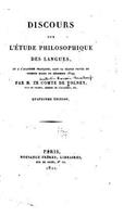 Discours sur l'etude philosophique des langues: (French)
