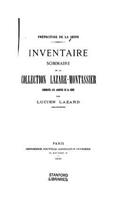 Inventaire Sommaire de la Collection Lazare-Montassier