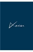 Xavier: notebook with the name on the cover, notebook for notes, Journaling
