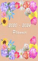 2020 - 2024 - Five Year Planner: Agenda for the next 5 Years - Monthly Schedule Organizer - Appointment, Notebook, Contact List, Important date, Month's Focus, Calendar - 60 Months 