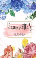 Jeannette's Planner: Monthly Planner 3 Years January - December 2020-2022 - Monthly View - Calendar Views Floral Cover - Sunday start