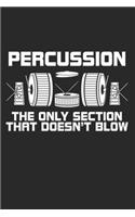 Percussion the only section that doesn't blow