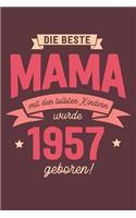Die Beste Mama wurde 1957 geboren: Wochenkalender 2020 mit Jahres- und Monatsübersicht und Tracking von Gewohnheiten - Terminplaner - ca. Din A5