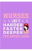 Nurses Like It Harder Faster Deeper CPR Saves Lives