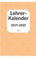 Lehrerkalender 2019 2020 A5: Schulplaner 2019 2020 für die Unterrichtsvorbereitung - Planer ideal als Lehrer Geschenk für Lehrerinnen und Lehrer