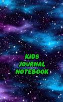 Kids Journal Notebook: Daily Journaling Notes For Girls Boys Teen Spark Imagination, Great Gratitude and Positive Thinking - Purple & Blue Cloud Galaxy Cover Print
