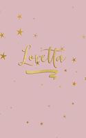 Loretta: Personalized Journal to Write In - Rose Gold Line Journal