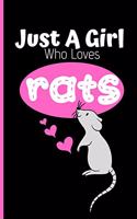 Just A Girl Who Loves Rats Journal