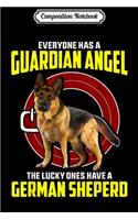 Composition Notebook: German Shepherd GSD Guardian Angel Gift Journal/Notebook Blank Lined Ruled 6x9 100 Pages