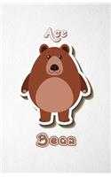 Ace Bear A5 Lined Notebook 110 Pages