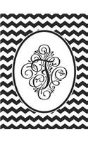 Monogram F 2018-2019 Coloring Academic Planner: Coloring Book Monthly and Weekly Chevron Student Calendar Planner 13 Months