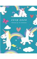 2019-2020 Weekly Planner: Large Two Year Planner with To-Do List (Bonus Unicorn Coloring Pages)