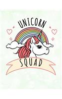 Unicorn Squad Rainbow Notebook