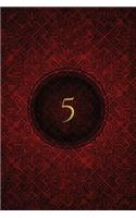 Monogram 5 Notebook: Blank Journal Diary Log