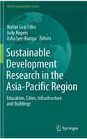 Sustainable Development Research in the Asia-Pacific Region