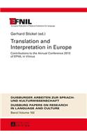 Translation and Interpretation in Europe