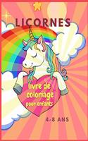 Livre de coloriage avec des licornes pour les enfants