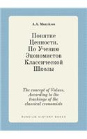 The concept of Values. According to the teachings of the classical economists: (Russian)
