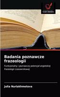 Badania poznawcze frazeologii