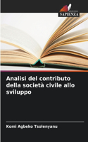Analisi del contributo della società civile allo sviluppo