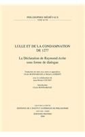 Lulle Et La Condamnation de 1277