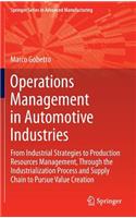 Operations Management in Automotive Industries