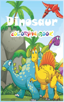 Dinosaur Coloring Book: A Dinosaur Activity Book Adventure, Great Gift for Boys & Girls, Vol 034: 3 happy dinosaurs - blue cover