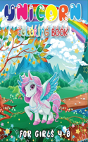 Unicorn Coloring Book for Girls 4-8