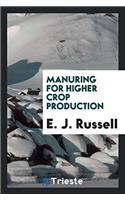 Manuring for Higher Crop Production