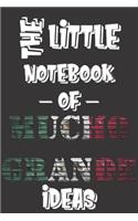 The Little Notebook of Mucho Grande Ideas: Printed in America Quote Notebook / Journal / Planner - Gratitude Accessories & Gift Idea - 6 x 9 - Thick Lined writing paper - notes, 120 pg Note B