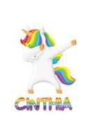 cinthia: cinthia 6x9 Journal Notebook Dabbing Unicorn Rainbow