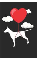 Doberman Journal - Doberman Notebook - Valentine's Day Gift for Doberman Lovers