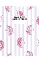 Blank Sheet Music Notebook