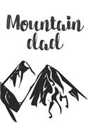 Mountain Dad: Hiking Trail Logbook To Keep Track Of Your Hikes With Mountain Range On Front And Back Cover