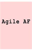 Agile AF: Blank Lined Journal