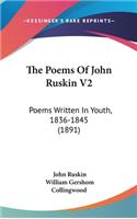 The Poems Of John Ruskin V2: Poems Written In Youth, 1836-1845 (1891)