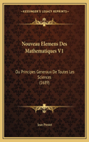 Nouveau Elemens Des Mathematiques V1