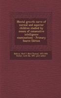 Mental Growth Curve of Normal and Superior Children Studied by Means of Consecutive Intelligence Examinations