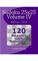 Sudoku 25x25 Vol IV: Volume IV