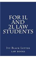 For 1l and 2l Law Students