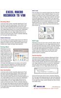 Excel Macro Recorder to VBA Laminated Tip Card: Why the Macro Recorder Doesn't Work
