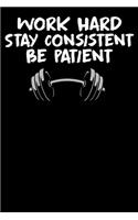 Work hard stay consistent be patient