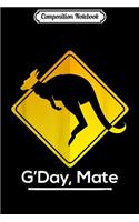 Composition Notebook: AUSTRALIA Australian National Kangaroo Animal Journal/Notebook Blank Lined Ruled 6x9 100 Pages