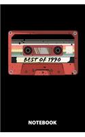 Best Of 1990 Notebook: 100 Lined Pages - 6X9 Inches - Sketchbook - Diary - Journal - For Men And Women - Christmas Or Birthday Gift For Him And Her - Funny Gift Idea - For