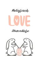 Notizbuch Hasenliebe